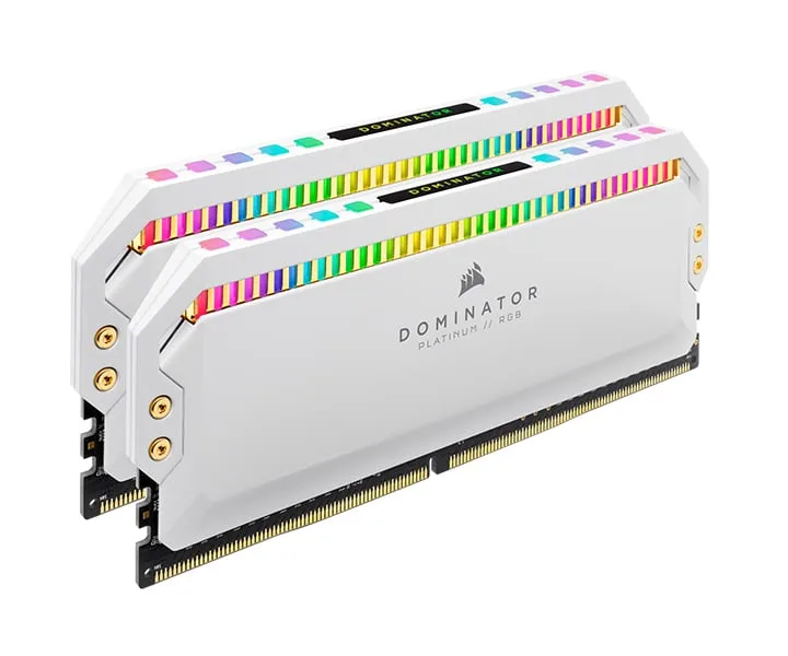 Máy Tính Lào Cai - Ram Corsair Dominator Platinum 16GB (2x8GB) RGB 3200 White