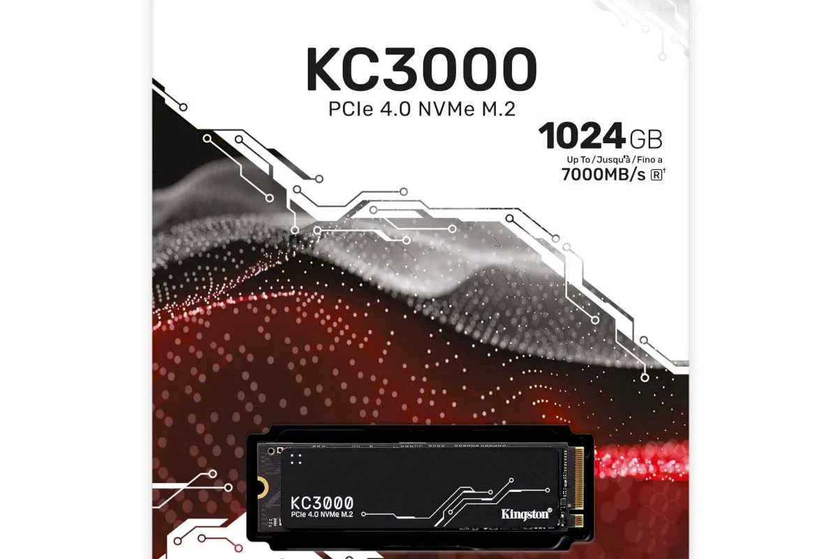 SSD Kingston KC3000 1TB M.2 PCIe gen 4 NVMe