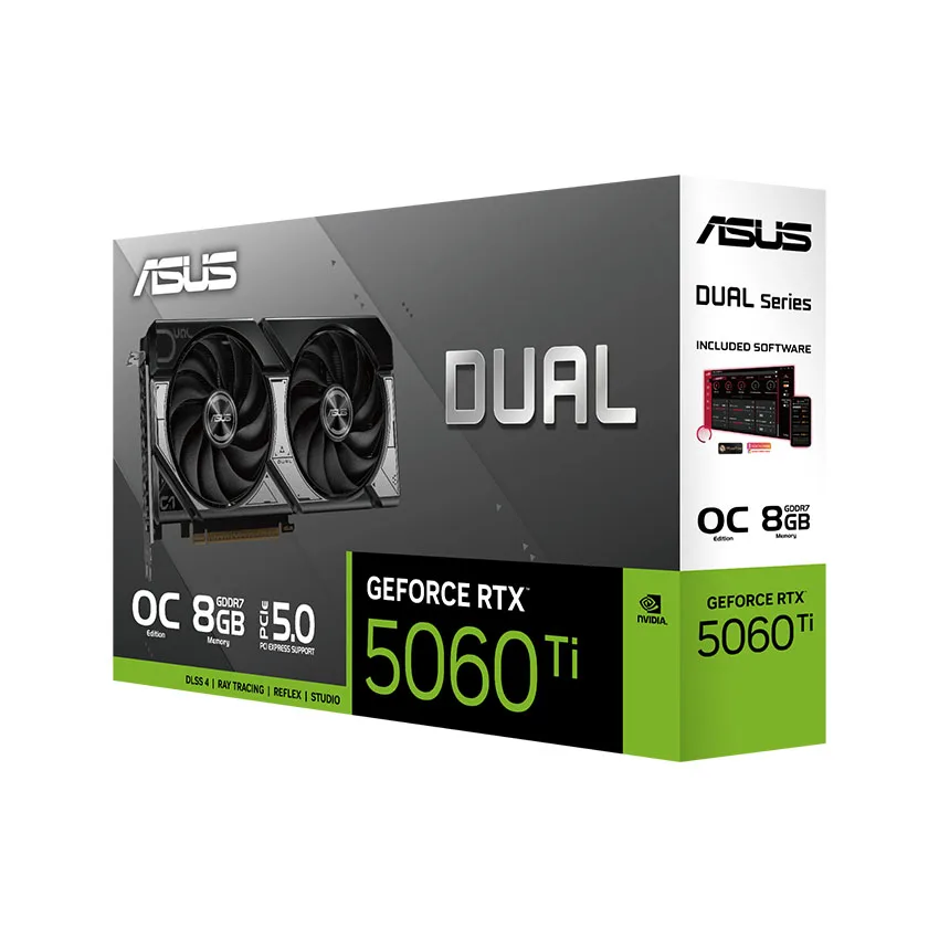 Card màn hình Asus DUAL RTX 5060 Ti O8G