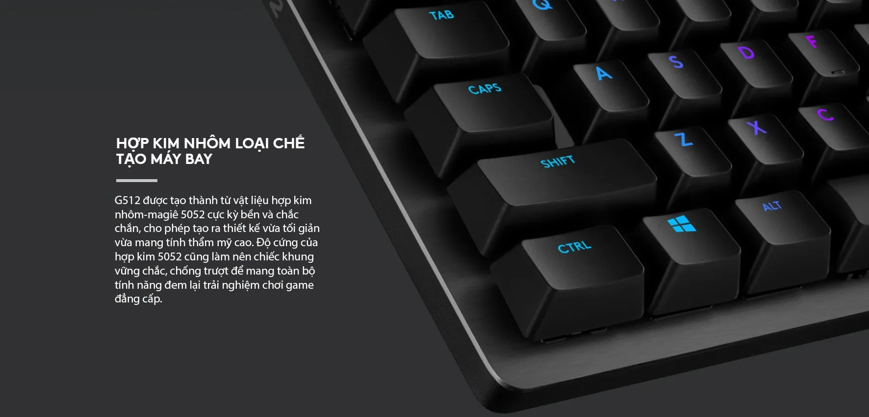 Bàn phím cơ Logitech G512 Lightsync RGB Tactile (USB/GX Brown) 5