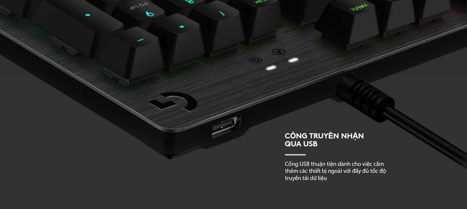 Bàn phím cơ Logitech G512 Lightsync RGB Tactile (USB/GX Brown) 6