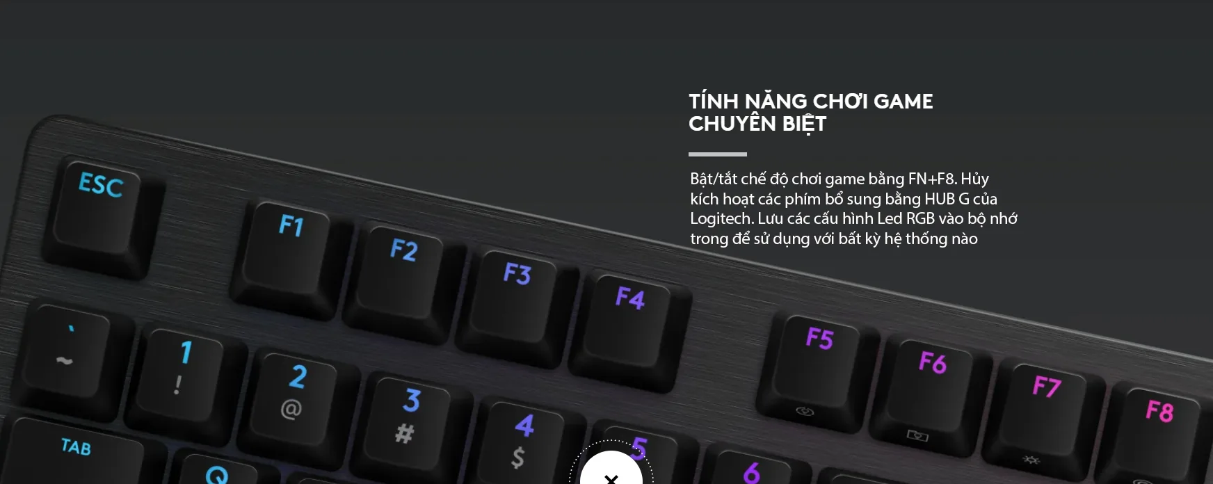 Bàn phím cơ Logitech G512 Lightsync RGB Tactile (USB/GX Brown) 8