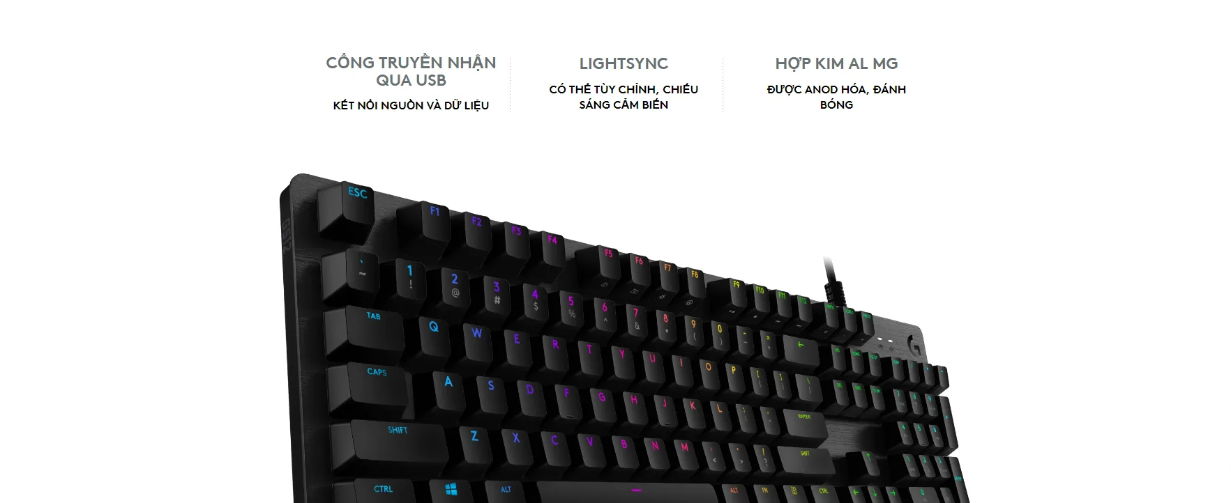 Bàn phím cơ Logitech G512 Lightsync RGB Tactile (USB/GX Brown) 2