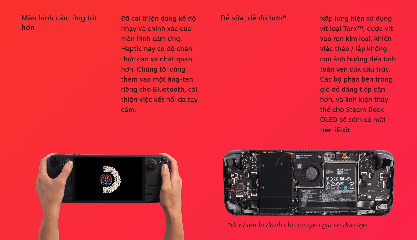 Máy chơi game cầm tay Steam Deck OLED 512GB 4