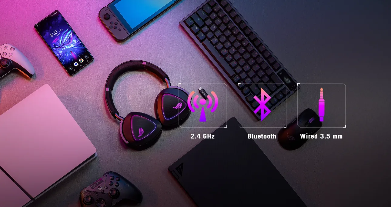 Tai nghe Gaming không dây ASUS ROG Delta II 8