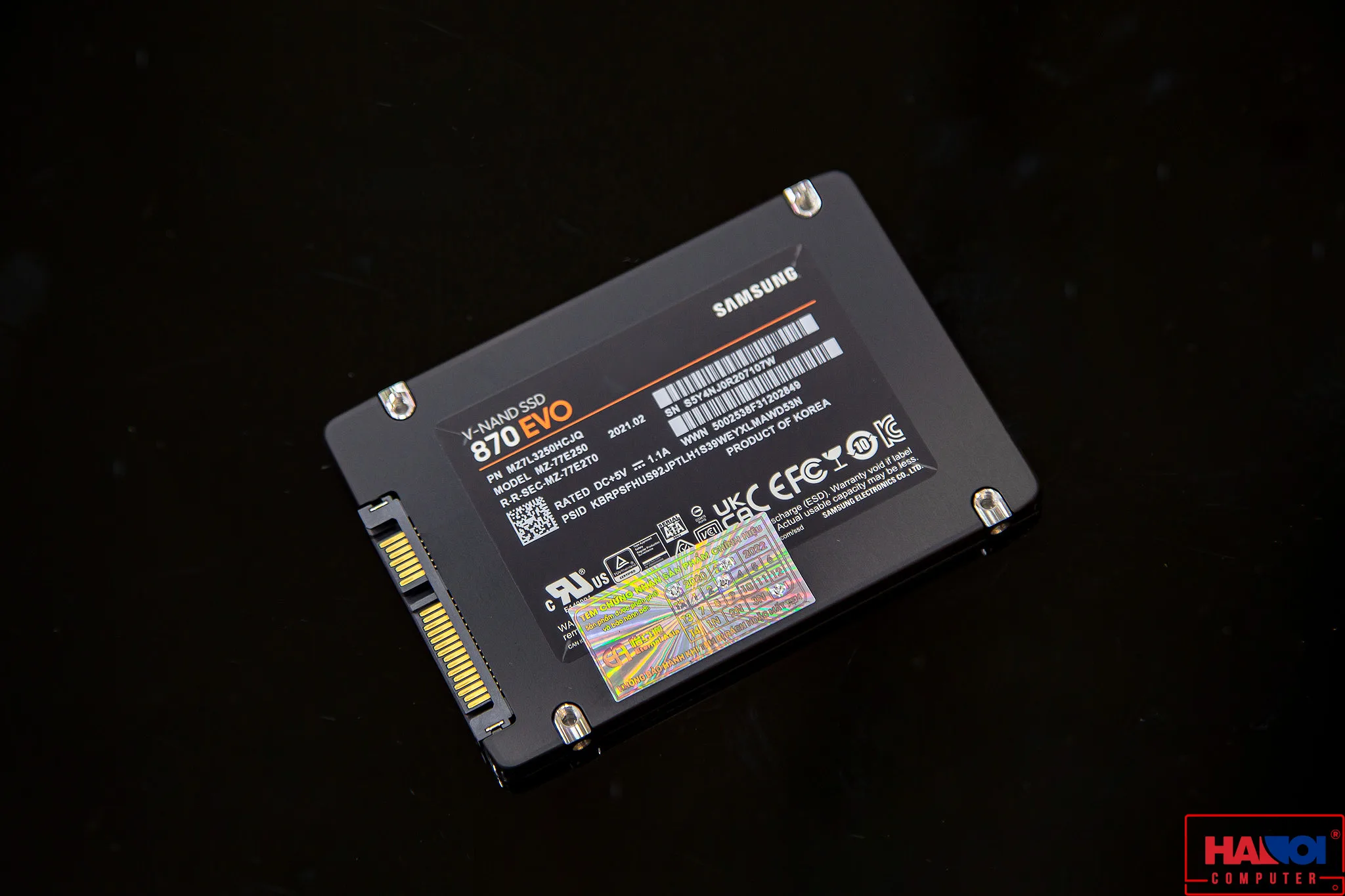 Ổ Cứng SSD Samsung 870 EVO 250GB 2.5 inch SATA III ( Đọc 550MB/s – Ghi 530MB/s) – (MZ-77E250BW)