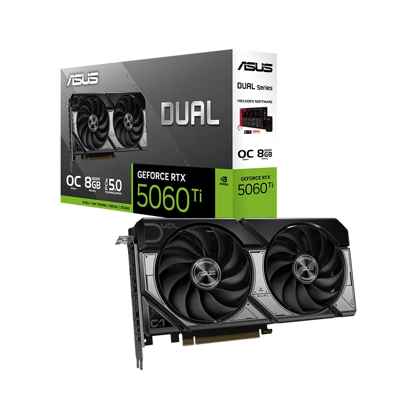 Card màn hình Asus DUAL RTX 5060 Ti O8G