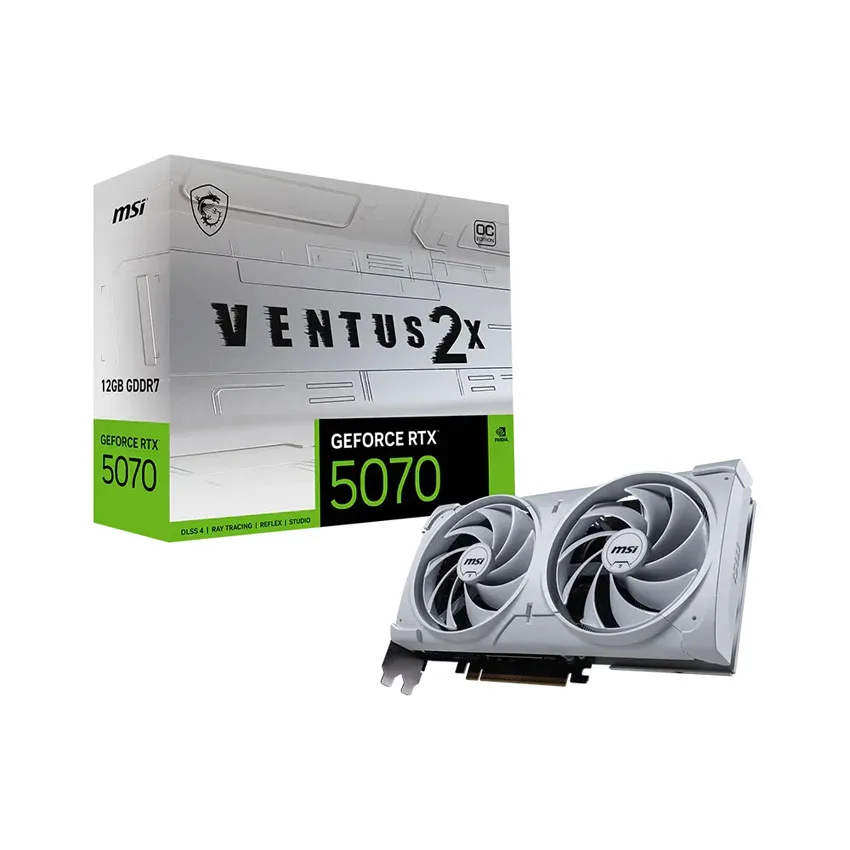 Card màn hình MSI RTX 5070 12GB VENTUS 2X OC WHITE