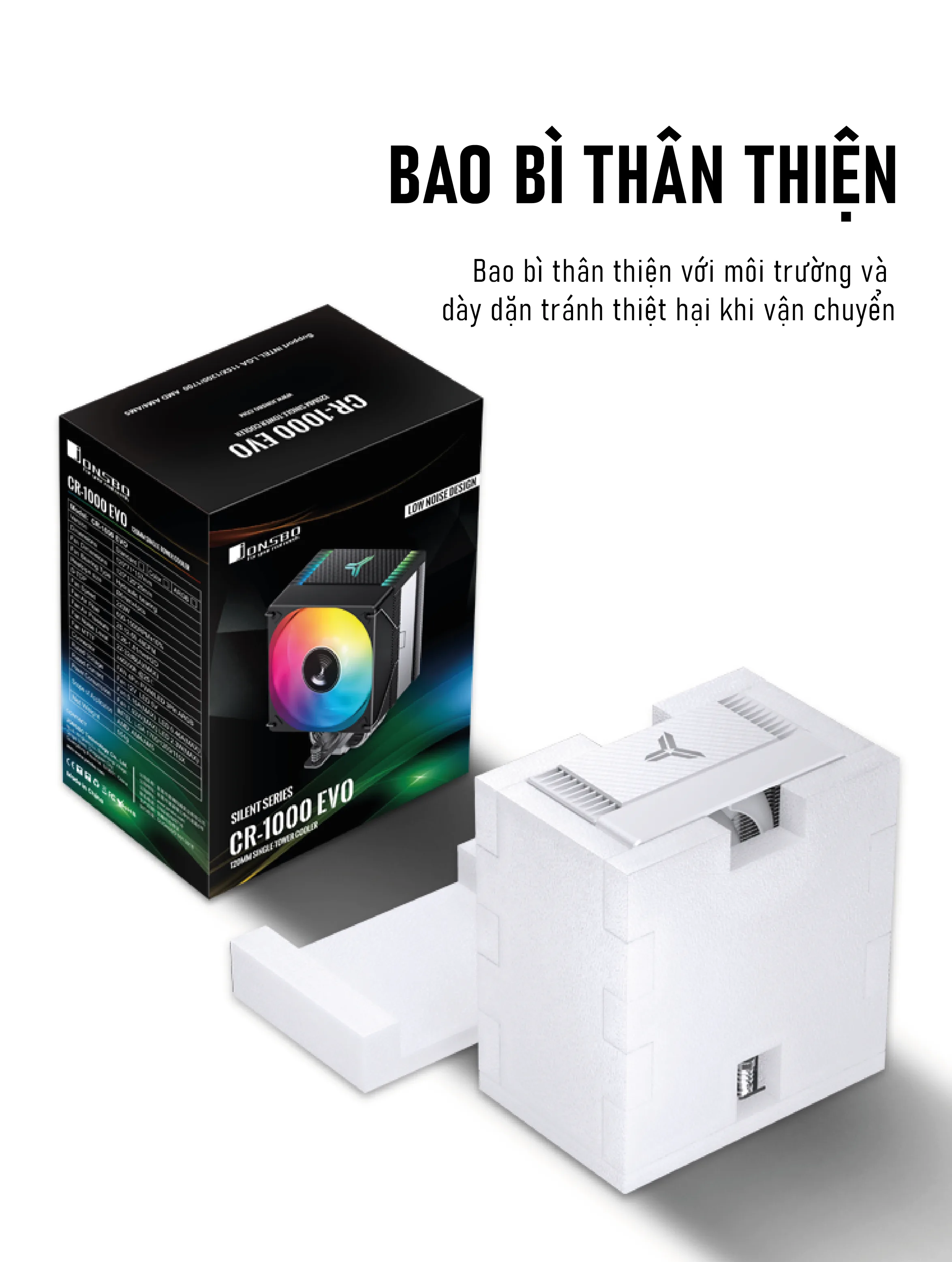 Tản Nhiệt Khí Jonsbo CR-1000 EVO ARGB Black