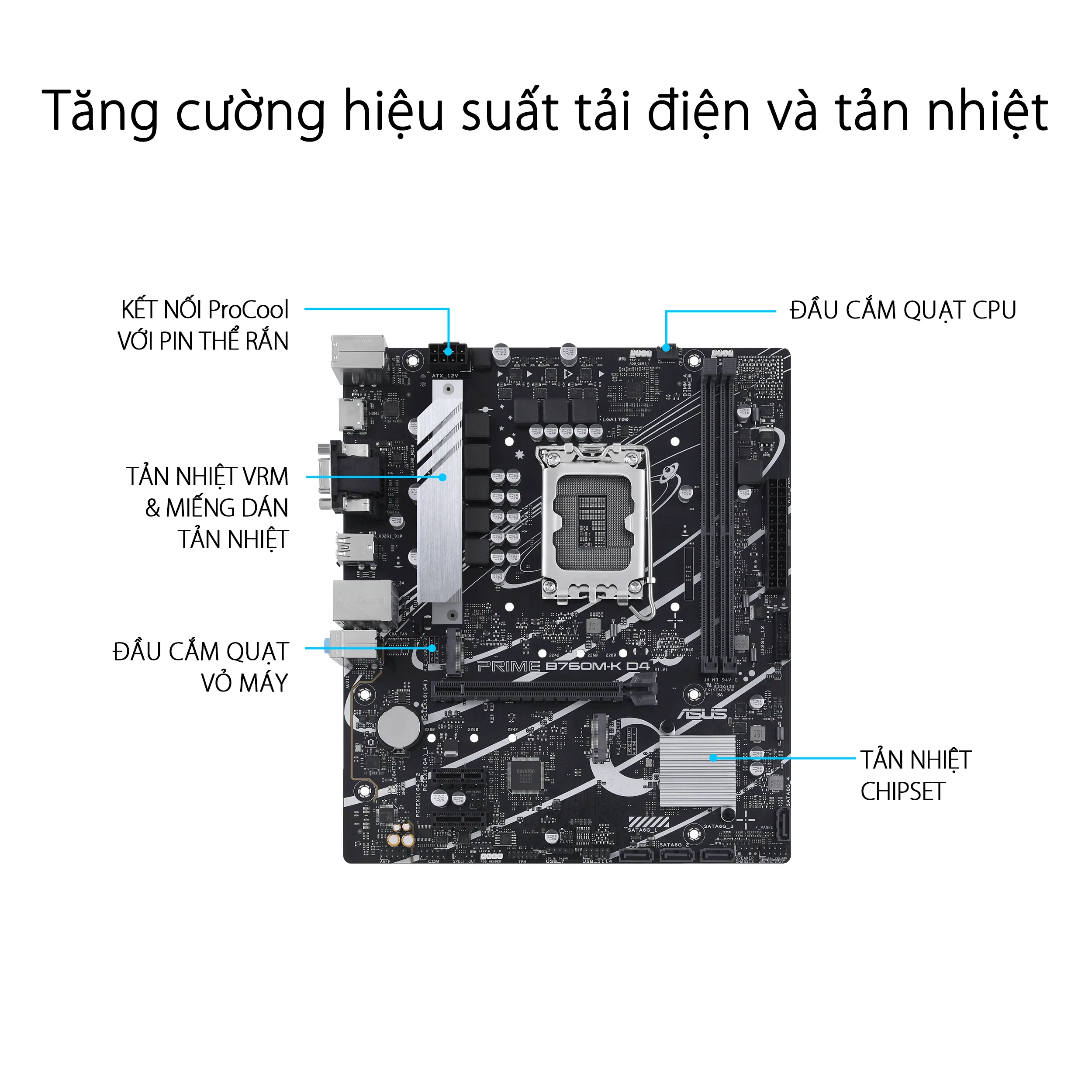 Mainboard ASUS PRIME B760M-K D4 - hacom 3