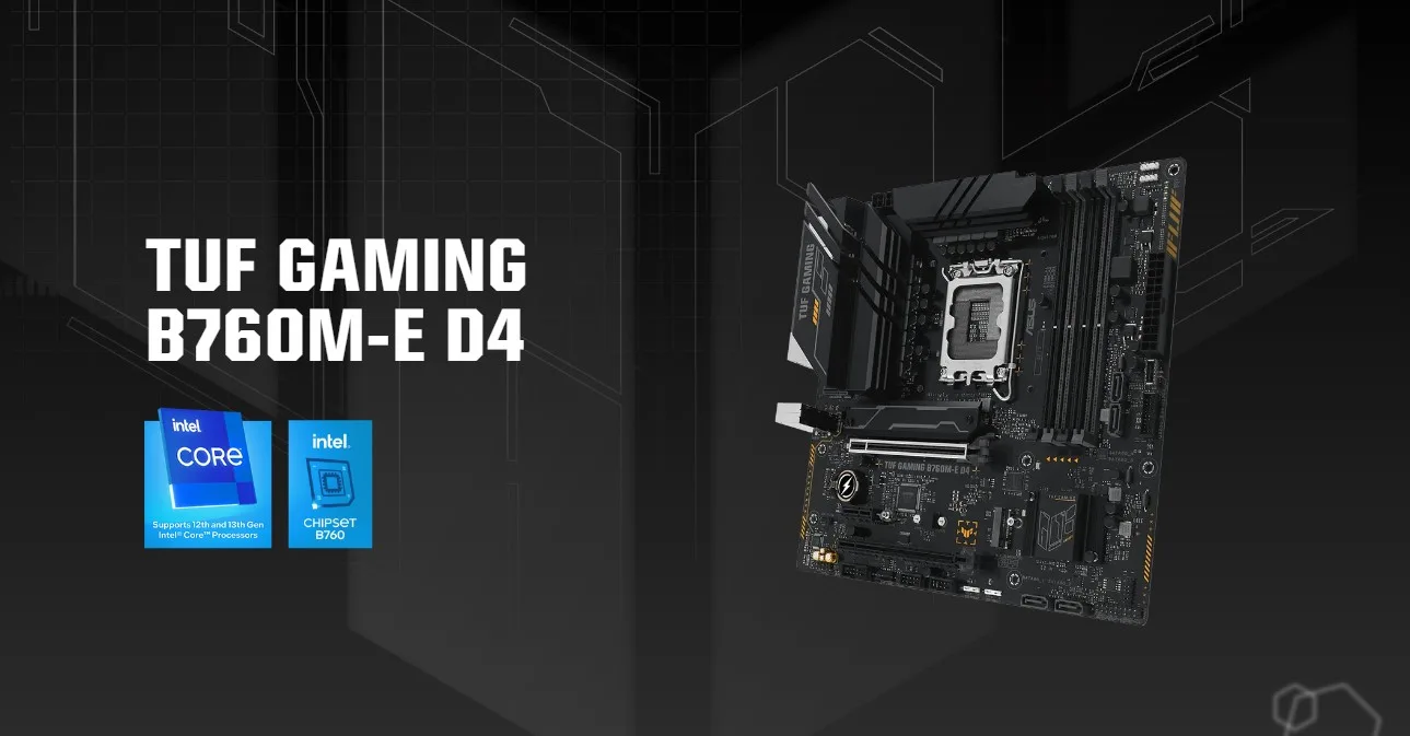 Mainboard ASUS TUF GAMING B760M-E DDR4 - HACOM 1