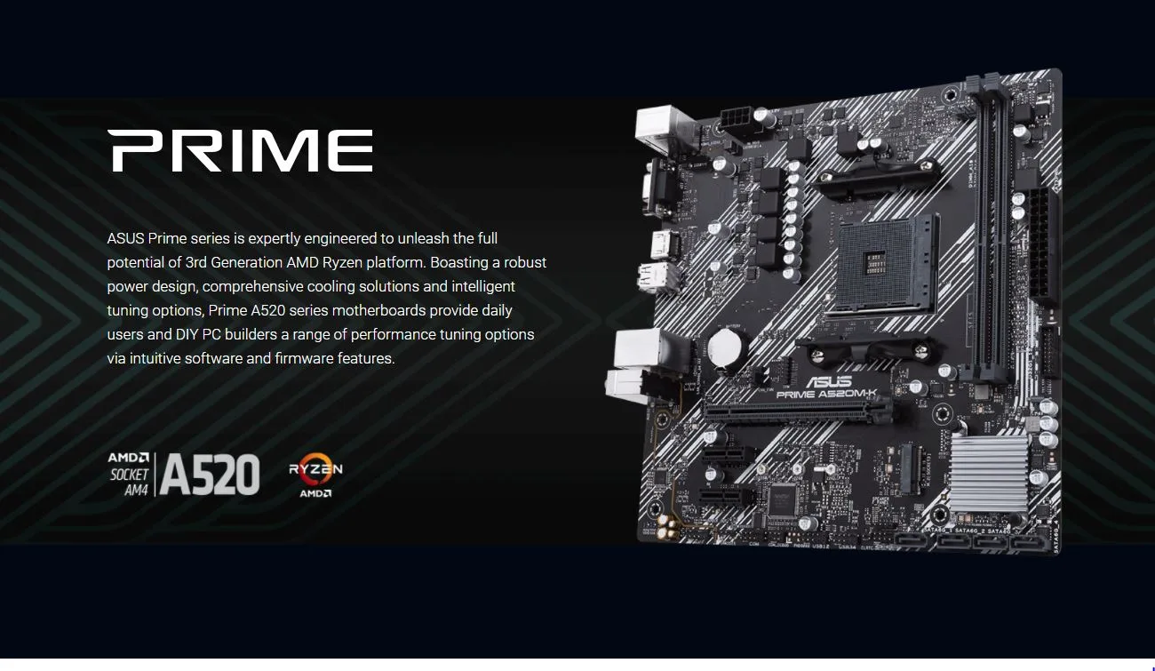 Mainboard ASUS PRIME A520M-K