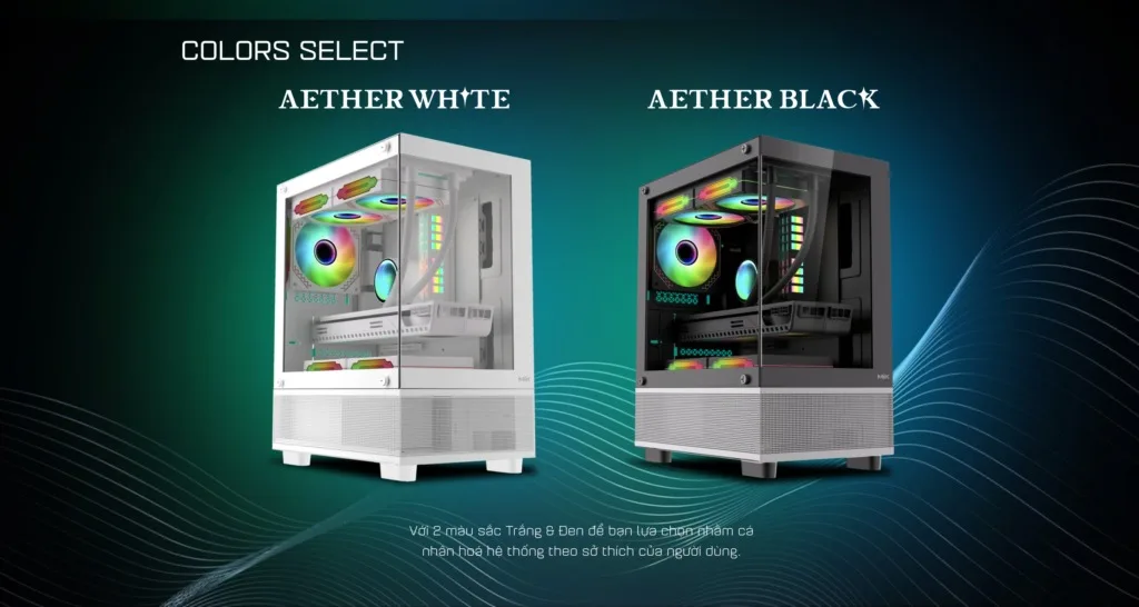 Vỏ Case MIK AETHER BLACK (MATX/Mid Tower/Màu Đen) 