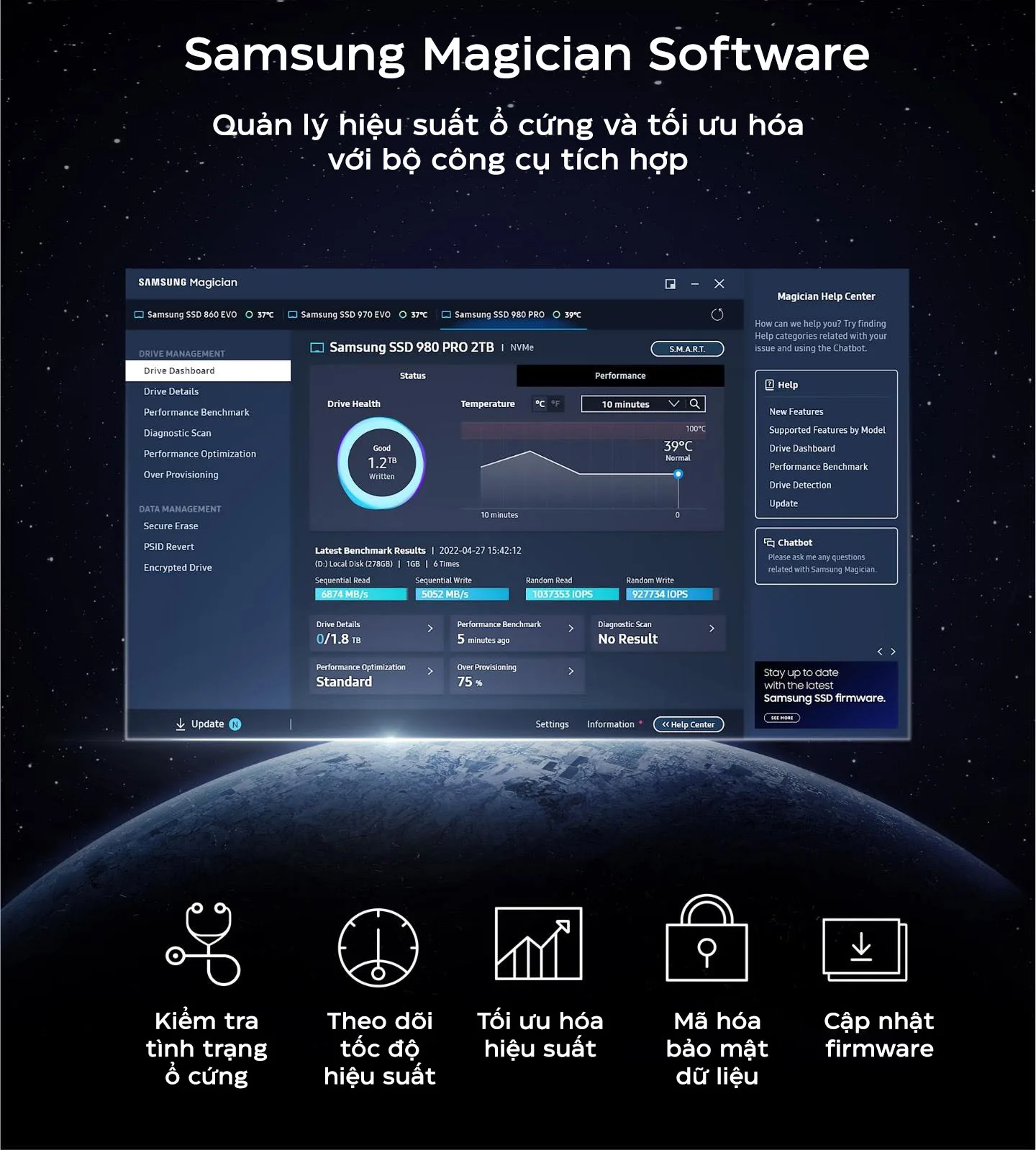 Ổ cứng SSD Samsung 990 PRO PCIe NVMe 4.0x4 (