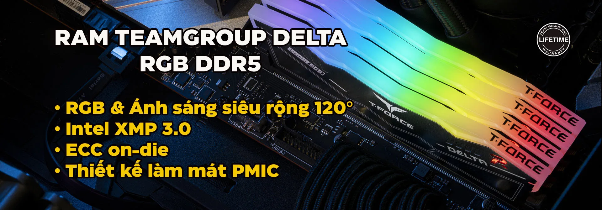 RAM Desktop TEAMGROUP DELTA RGB 