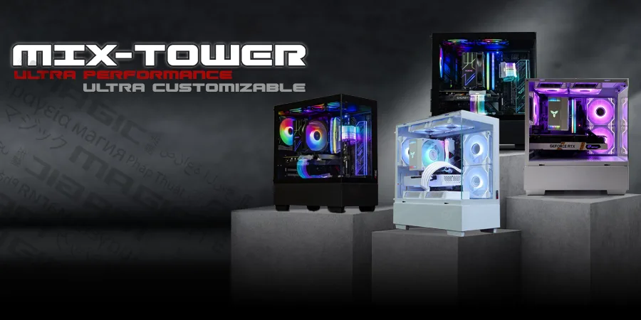 Vỏ Case MAGIC MIX ULTRA WHITE (mATX/Mid Tower/Màu Trắng)